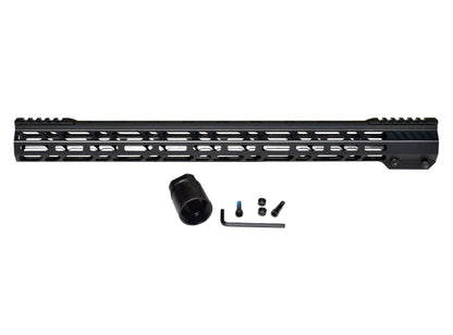Super Slim 19.5" M-LOK Free Float Handguard for AR-15 223/5.56