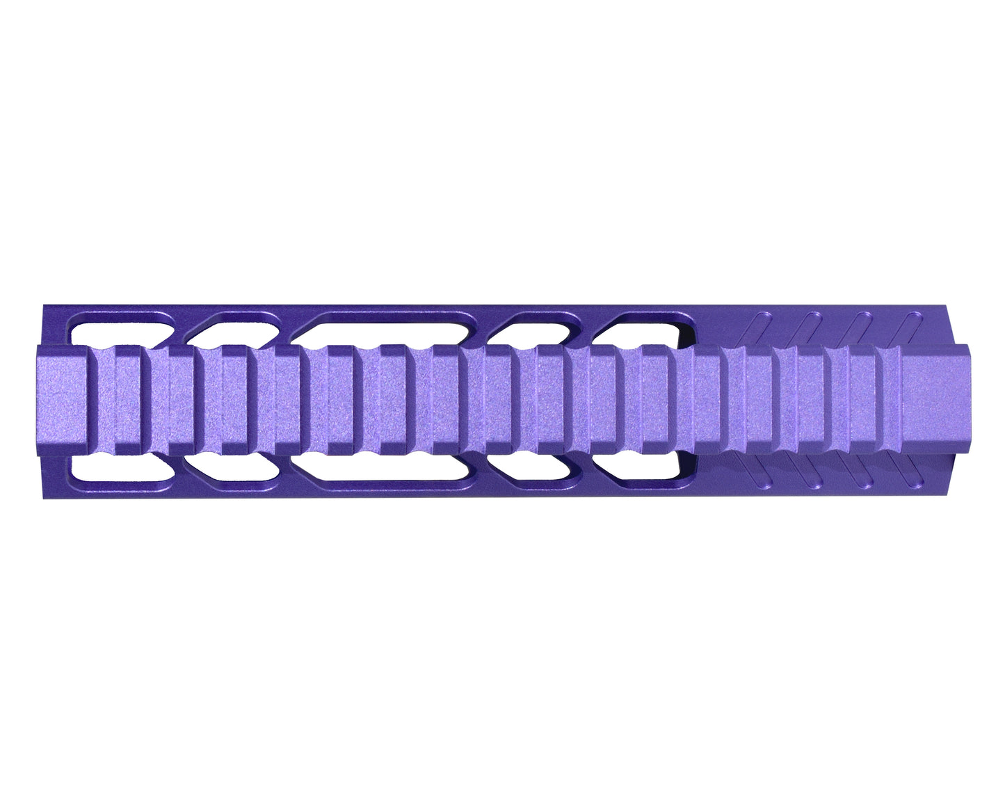 Super Slim 7" M-LOK Free Float Handguard for AR-15 223/5.56 and AR Pistols, with Integrated Fore-End Hand Stop. Purple