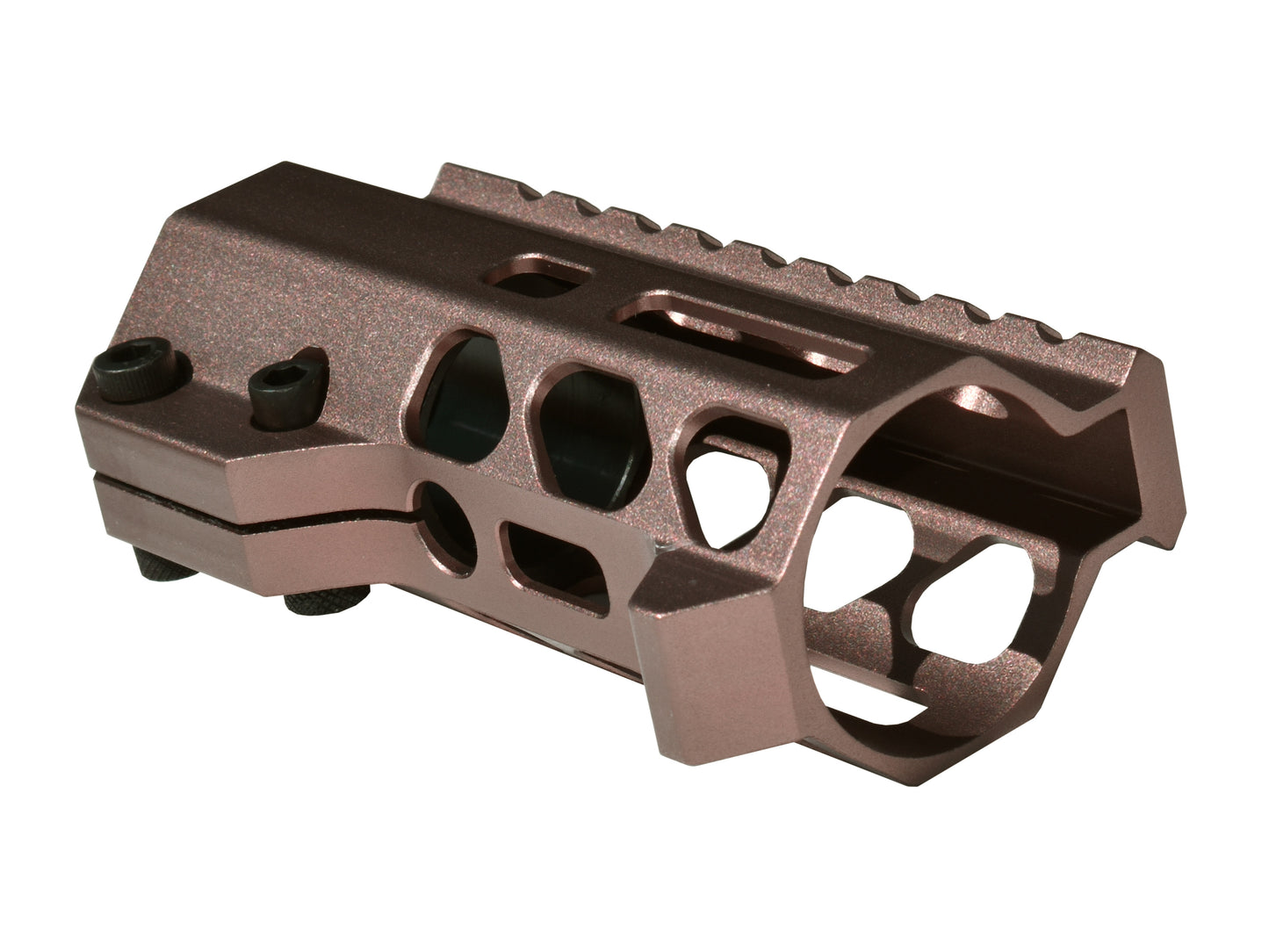 Super Slim 4.2" M-LOK Free Float Handguard for AR-15 223/5.56 and AR Pistols, with Integrated Fore-End Hand Stop, Brown