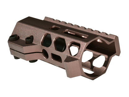 Super Slim 4.2" M-LOK Free Float Handguard for AR-15 223/5.56 and AR Pistols, with Integrated Fore-End Hand Stop, Brown