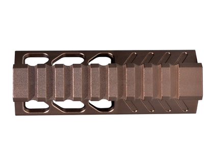 Super Slim 4.2" M-LOK Free Float Handguard for AR-15 223/5.56 and AR Pistols, with Integrated Fore-End Hand Stop, Brown