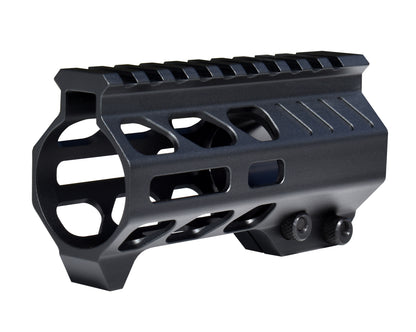 Super Slim 4.5" M-LOK Free Float Handguard for AR-15 223/5.56 and AR Pistols, with Integrated Fore-End Hand Stop