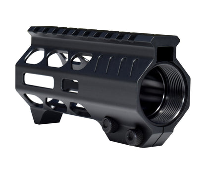 Super Slim 4.5" M-LOK Free Float Handguard for AR-15 223/5.56 and AR Pistols, with Integrated Fore-End Hand Stop