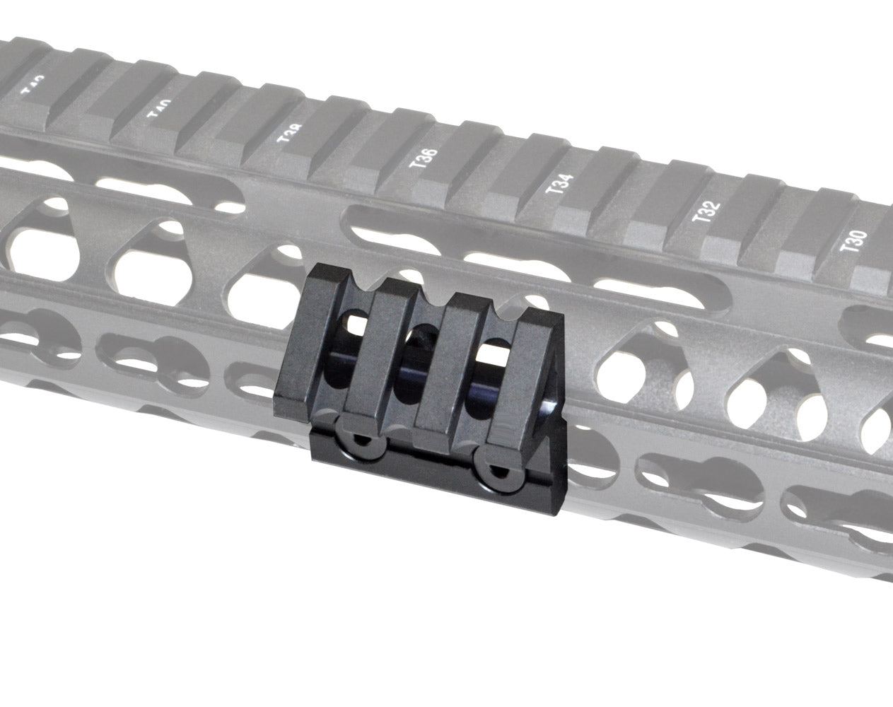 45 Degree Small Picatinny Rail Mount for Keymod Systems