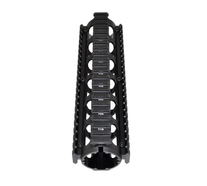 2 Piece Drop In Handguard Quad Rail Mount 8.75" Mid Length, for AR-15 .223 / 5.56 with Round End Cap