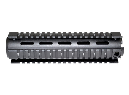2 Piece Drop In Handguard Quad Rail Mount 8.75" Mid Length for .223 / 5.56
