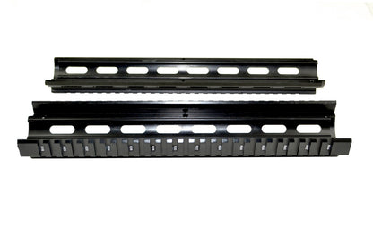 2 Piece Drop In Handguard Quad Rail 12" Rifle Length for .223 and 5.56 (Fits Round End Cap)