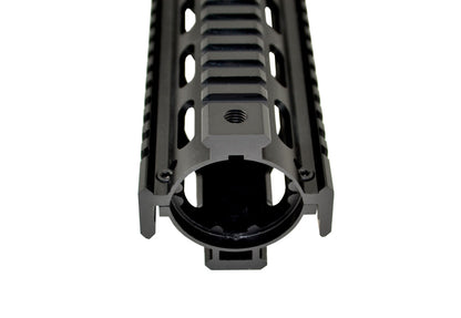 2 Piece Drop In Handguard Quad Rail 12" Rifle Length for .223 and 5.56 (Fits Round End Cap)