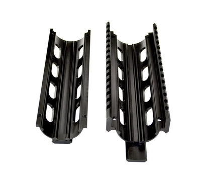 Fits 6.75" to 7". 2 Piece Drop In Handguard Quad Rail 6.7" Carbine Length with Extended Top Rail for .223 and 5.56