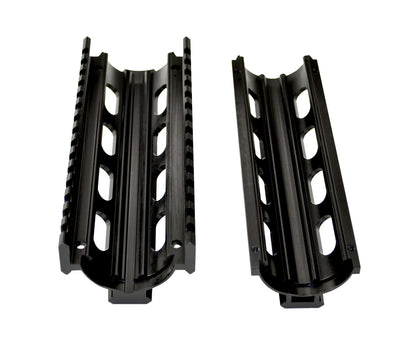Fits 6.75" to 7". 2 Piece Drop In Handguard Quad Rail 6.7" Carbine Length with Extended Top Rail for .223 and 5.56