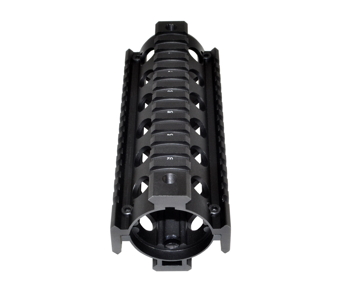 6.75 inch to 7 inch Carbine Length - 2 Piece Drop In Aluminum Handguard Quad Rail Mount for .223 / 5.56 with Delta Ring Removal Tool