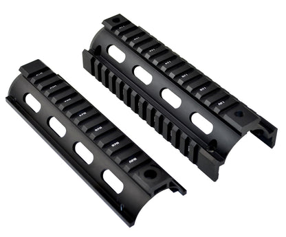For 6.75" to 7" Carbine Length - 2 Piece Drop In Handguard Quad Rail for .223 and 5.56