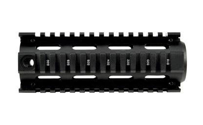 For 6.75" to 7" Carbine Length - 2 Piece Drop In Handguard Quad Rail for .223 and 5.56