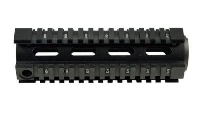 For 6.75" to 7" Carbine Length - 2 Piece Drop In Handguard Quad Rail for .223 and 5.56