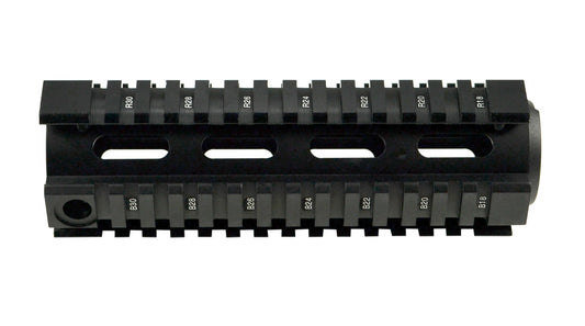 For 6.75" to 7" Carbine Length - 2 Piece Drop In Handguard Quad Rail for .223 and 5.56