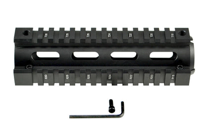 For 6.75" to 7" Carbine Length - 2 Piece Drop In Handguard Quad Rail for .223 and 5.56