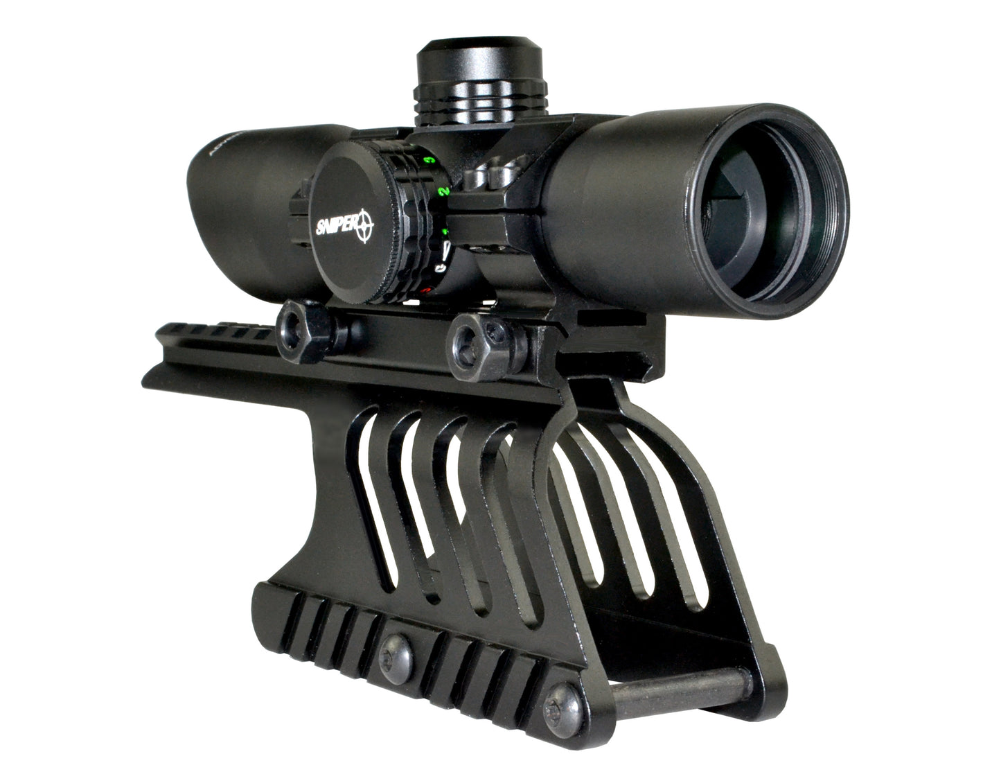 Remington 870 Shotgun Low Profile Handguard Rail Mount and 35mm Red/Green Dot Scope Combo