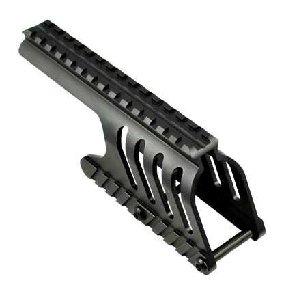 Remington 870 Shotgun Low Profile Handguard Rail Mount and 35mm Red/Green Dot Scope Combo