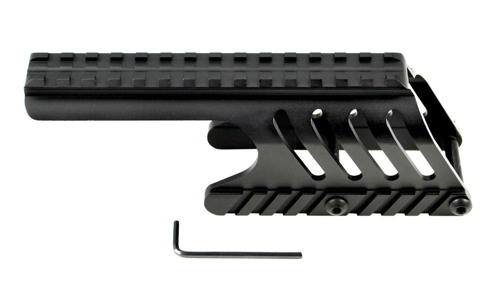 Remington 870 Shotgun Low Profile Handguard Rail Mount and 35mm Red/Green Dot Scope Combo