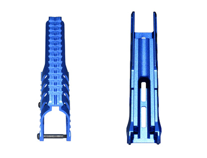 Rail Combo Set for Remington 870 12 Gauge Shotgun - Saddle Mount & Forend - Dark Blue Aluminum