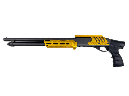 Rail Combo Set for Remington 870 12 Gauge Shotgun - Saddle Mount & Forend - Gold Aluminum