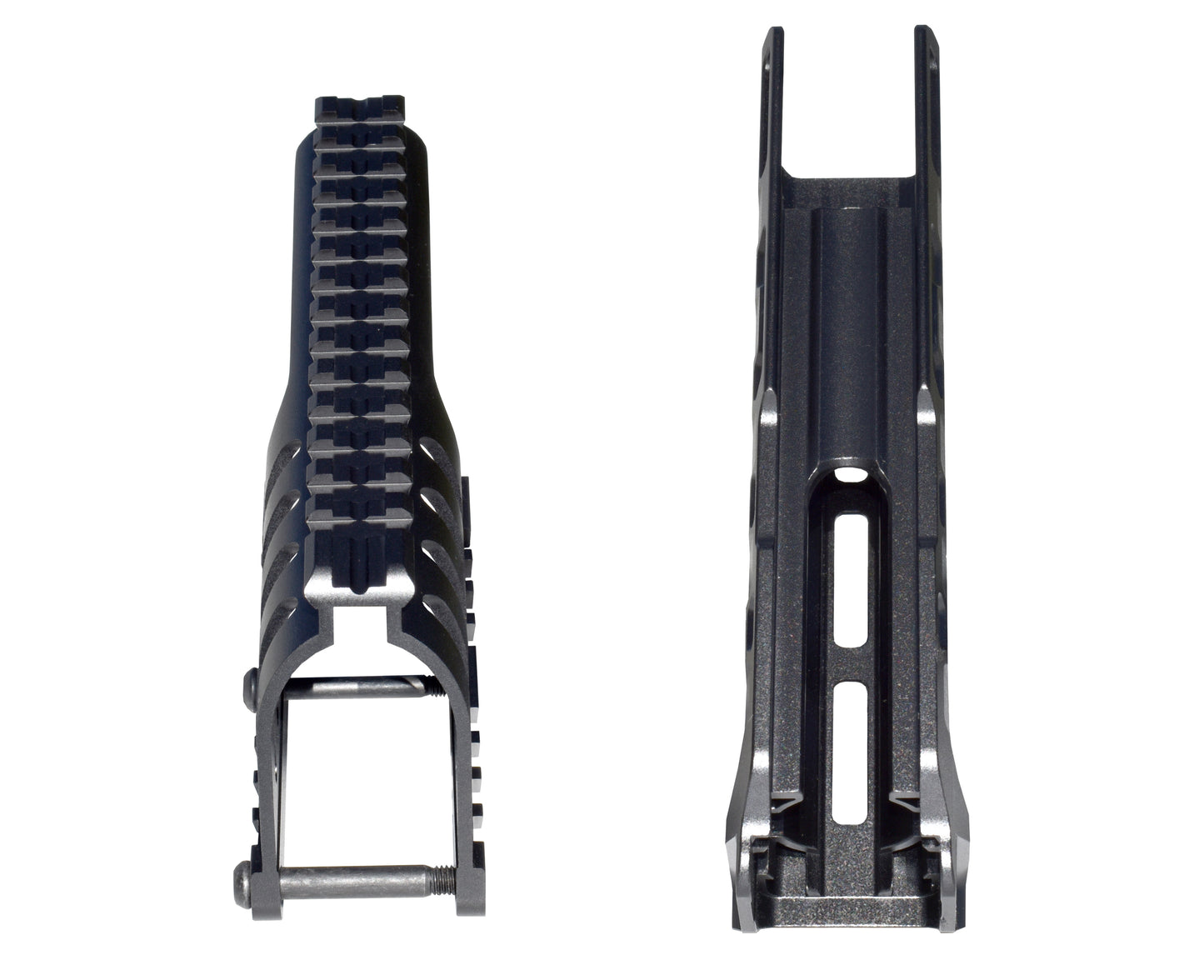 Rail Combo Set for Remington 870 12 Gauge Shotgun - Saddle Mount & Forend - Black Aluminum