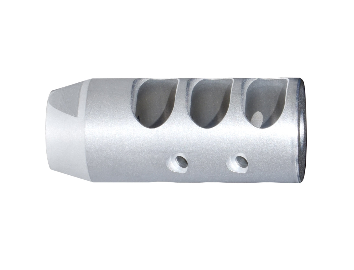 Muzzle Brake Recoil Compensator for AR-15 .223, 1/2"x28 thread with Wrenching Flats, Stainless Steel with Matte Finish