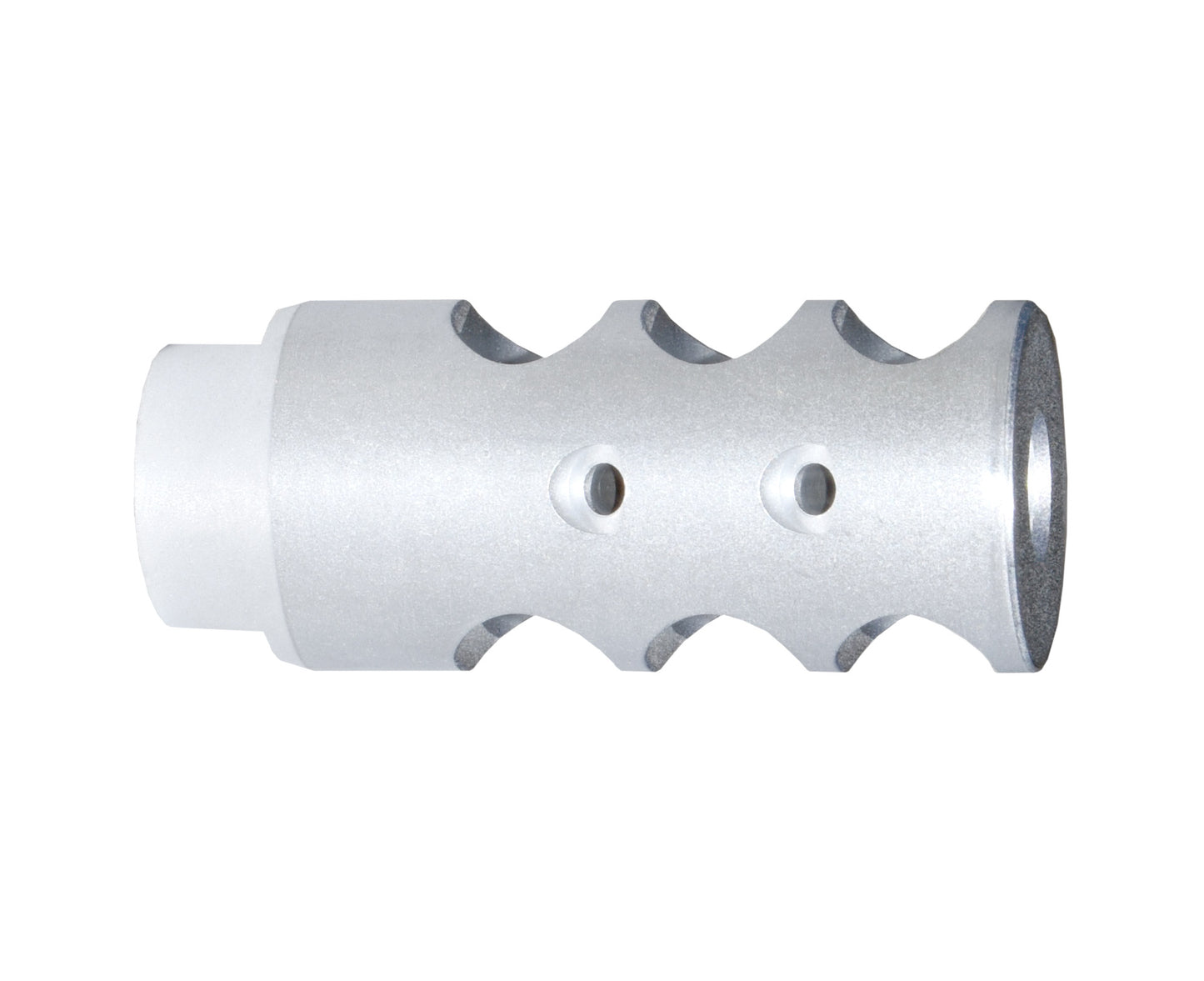 Muzzle Brake Recoil Compensator for AR-15 .223, 1/2"x28 thread with Wrenching Flats, Stainless Steel with Matte Finish