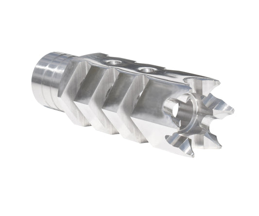 Tactical Competition Muzzle Brake Recoil Compensator for AR-10 LR 308, 5/8"x24 thread, Stainless Steel