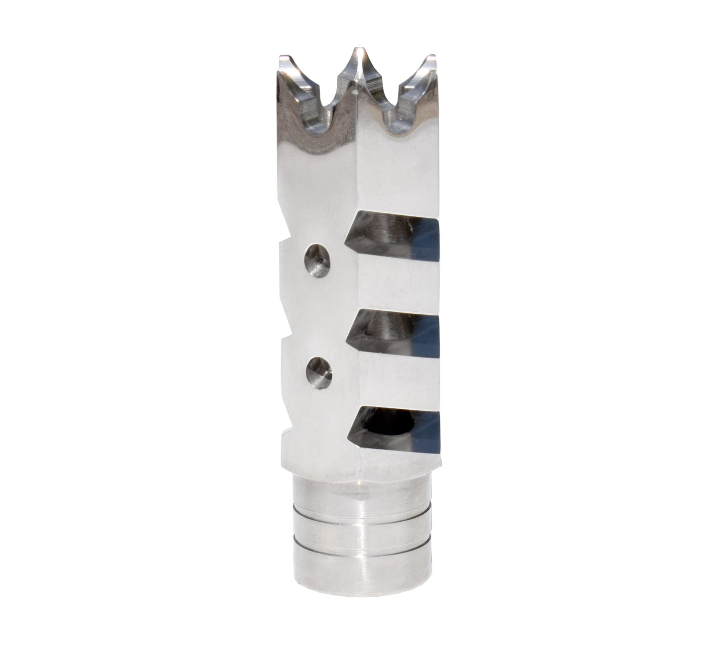 Tactical Competition Muzzle Brake Recoil Compensator for AR-15 .223, 1/2"x28 thread, Stainless Steel