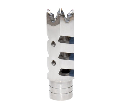 Tactical Competition Muzzle Brake Recoil Compensator for AR-15 .223, 1/2"x28 thread, Stainless Steel