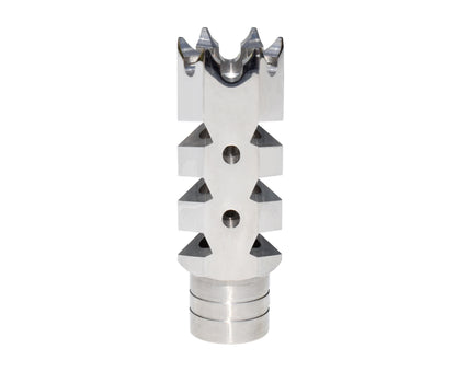 Tactical Competition Muzzle Brake Recoil Compensator for AR-15 .223, 1/2"x28 thread, Stainless Steel