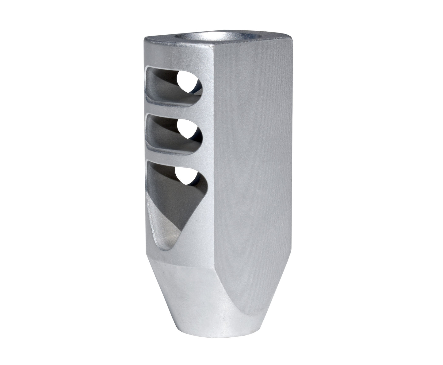 Competition Grade TankerMuzzle Brake Recoil Compensator for AR-15 .223/5.56 NATO, 1/2"x28 thread, Stainless Steel Matte