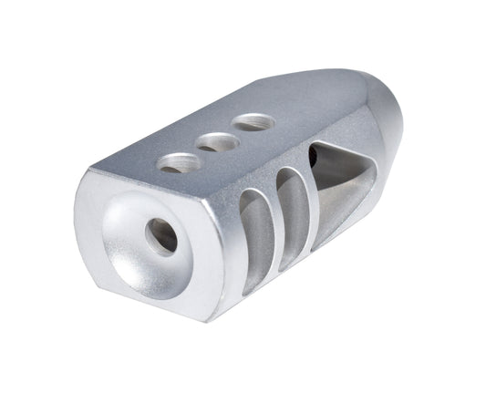 Competition Grade TankerMuzzle Brake Recoil Compensator for AR-15 .223/5.56 NATO, 1/2"x28 thread, Stainless Steel Matte