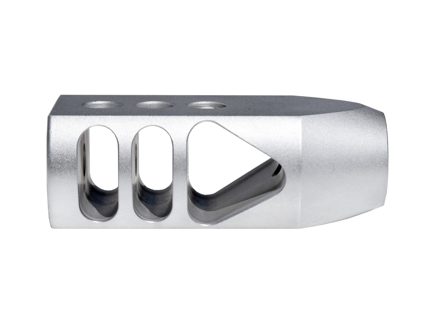 Competition Grade TankerMuzzle Brake Recoil Compensator for AR-15 .223/5.56 NATO, 1/2"x28 thread, Stainless Steel Matte