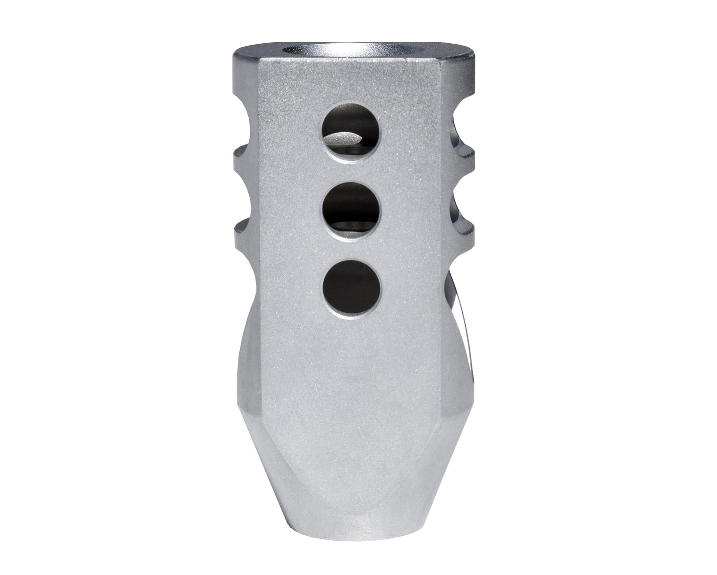 Competition Grade TankerMuzzle Brake Recoil Compensator for AR-15 .223/5.56 NATO, 1/2"x28 thread, Stainless Steel Matte