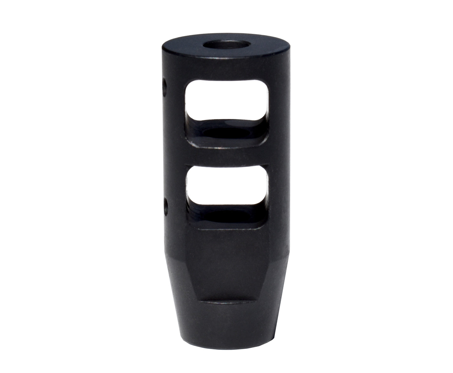 Competition Grade Muzzle Brake Recoil Compensator for AR 10 .308/7.62 NATO, 5/8"x24 thread, Steel with Black Phosphate finish