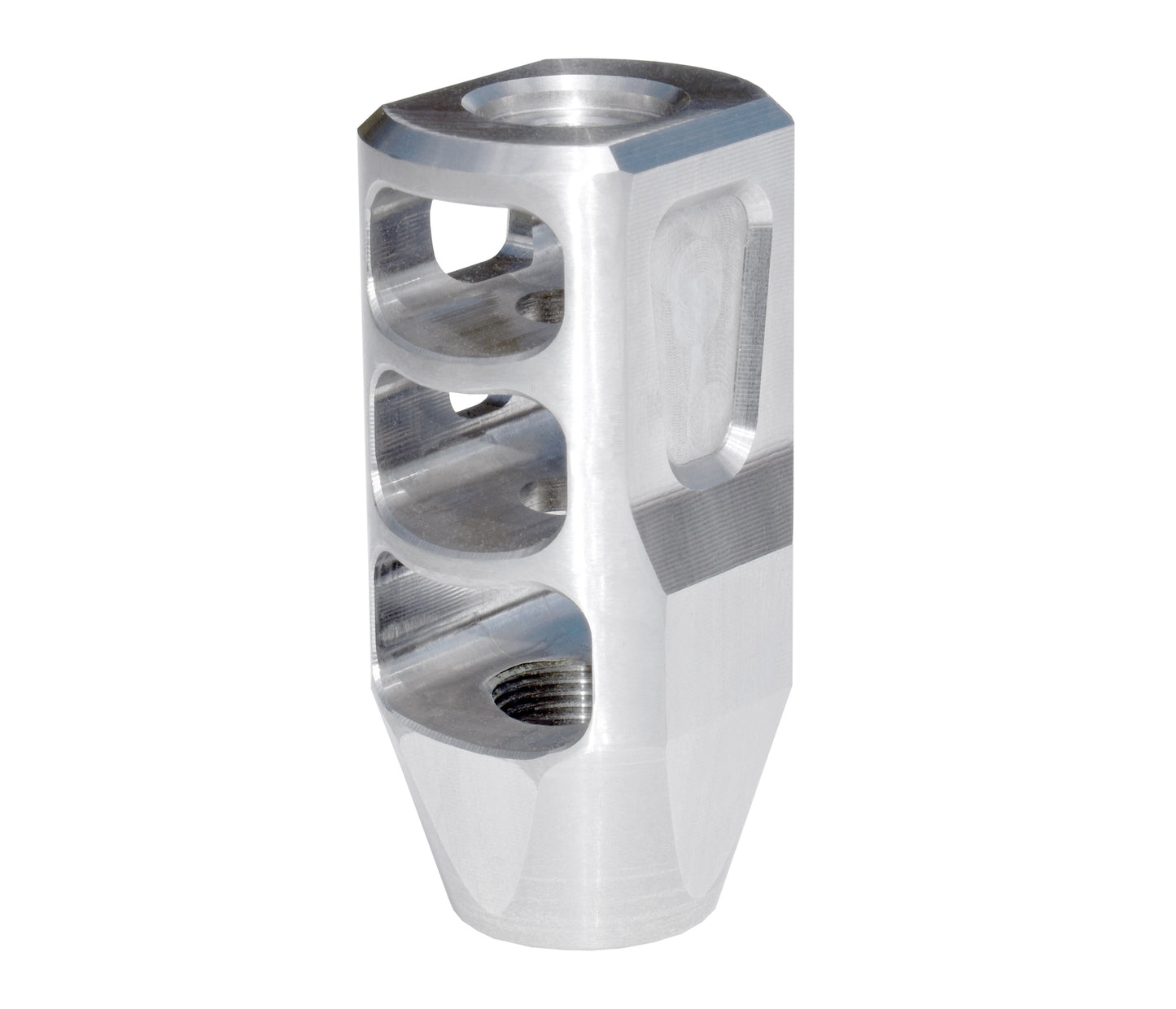 CNC Tanker Steel muzzle brake 49/64”x20, .50 Beowulf, Stainless Steel
