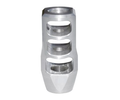 CNC Tanker Steel muzzle brake 49/64”x20, .50 Beowulf, Stainless Steel