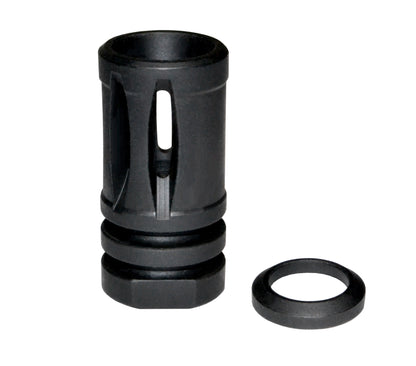 Bird Cage Type Muzzle Brake 1/2″x36 9MM, Black
