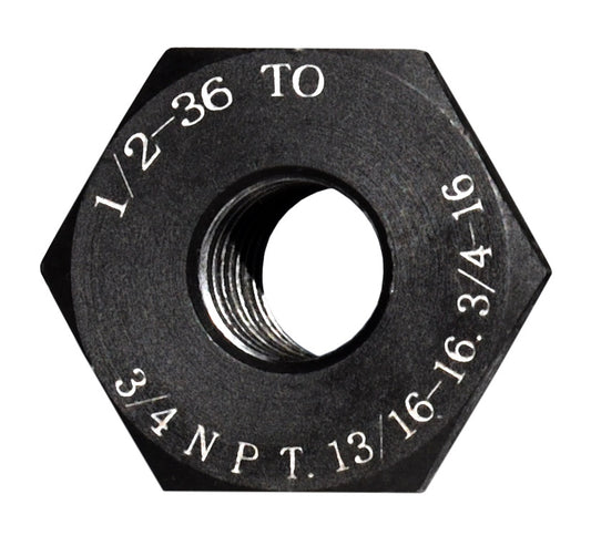 Barrel Muzzle Thread Adapter/Converter 1/2-36, to 3/4 NPT, 13/16-16, 3/4-16