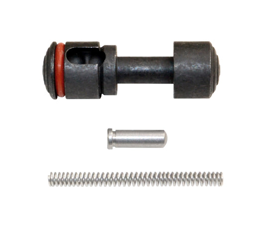 Push Button Safety for 223/308 with Pin and Spring, Black Carbon Steel