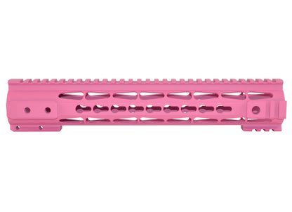 Presma® Gorilla Series LR .308 Free Float Keymod Handguard Rail, Cerakote Pink 12" Low Profile