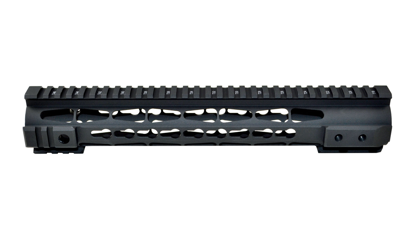 Presma® Gorilla Series Free Float Handguard Quad Rail 12" Length with KeyMod for LR .308 Low Profile