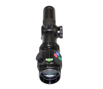 Presma® RXR6 Professional Series 1-6X28 Precision Scope, RGB RXR Glass Reticle