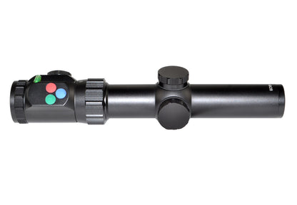 Presma® RXR6 Professional Series 1-6X28 Precision Scope, RGB RXR Glass Reticle