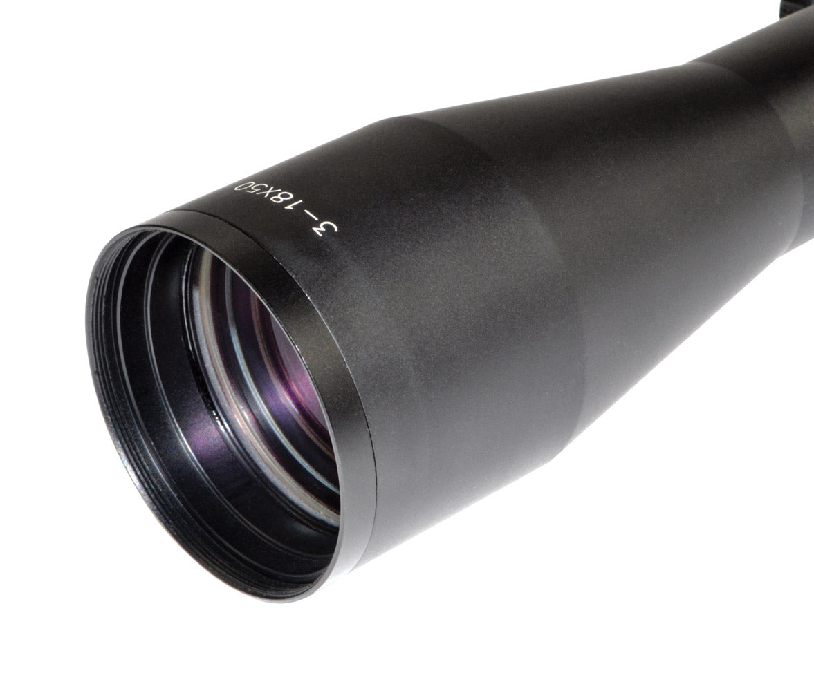 Presma® RXR6 Professional Series 3-18X50 Precision Scope, RGB RXR Glass Reticle