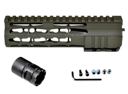 Presma® Jackal Series AR15 .223 Free Float Handguards, Cerakote OD Dark Green, 7"