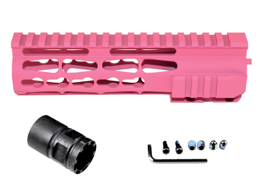 Presma® Jackal Series AR15 .223 Free Float Handguards, Cerakote Prison Pink, 7"