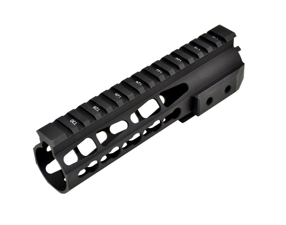 Presma® Jackal Series Free Float Handguard Quad Rail 7" Carbine Length with KeyMod for .223 and 5.56